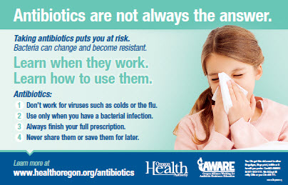 Think You Need Antibiotics? poster sample image