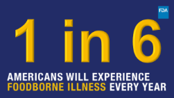 1 in 6 americans foodborne illness