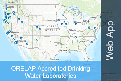 Thumbnail of the ORELAP Accredited Drinking Water Laboratories Interactive Map