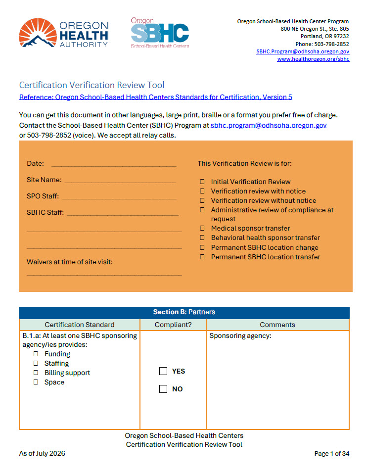 Verification Review Tool