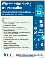 Evacuation checklist