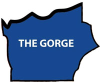 map of the Columbia Gorge region