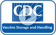 Button to access CDC vaccine storage training