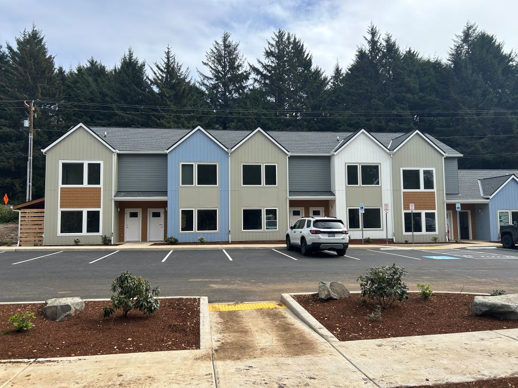 photo of a townhome building