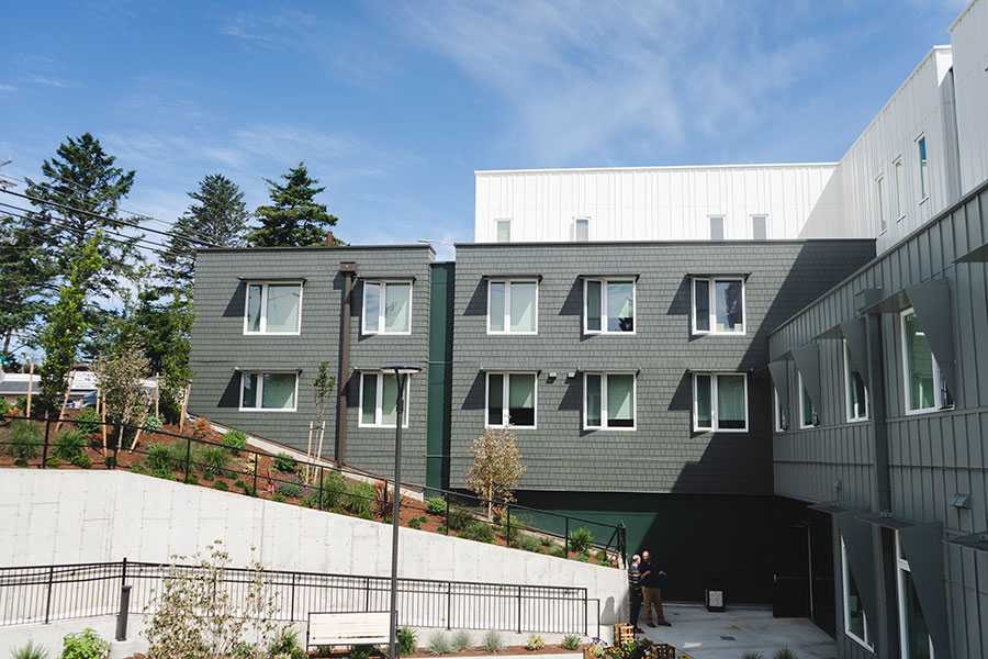 photo of a multi-story apartment building