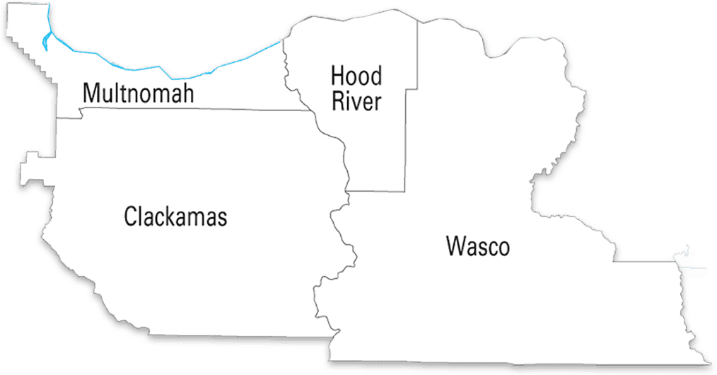 EEC Regional Map of Oregon