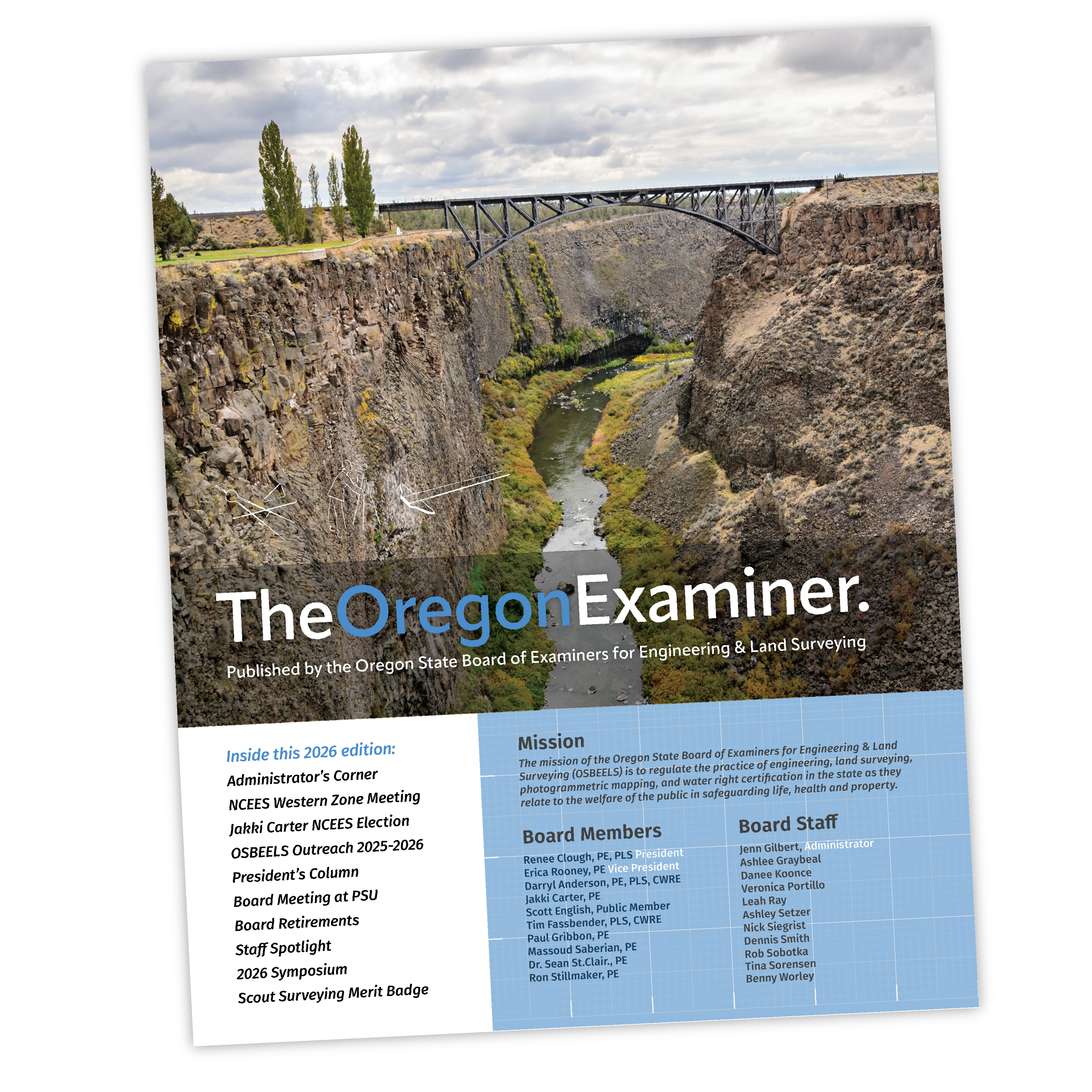 Cover of The Oregon Examiner newsletter