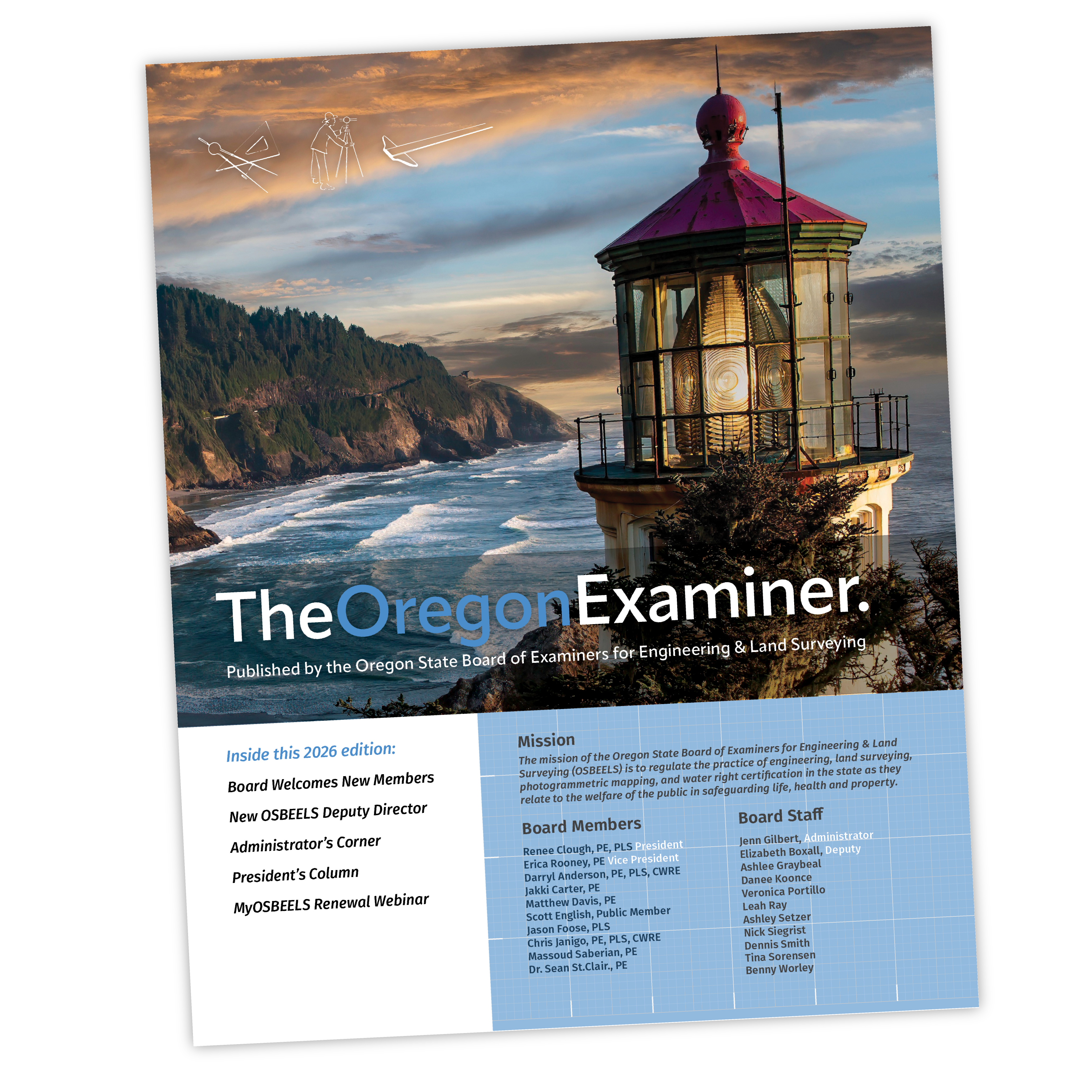 Cover of The Oregon Examiner newsletter