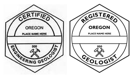 Professional registration stamp