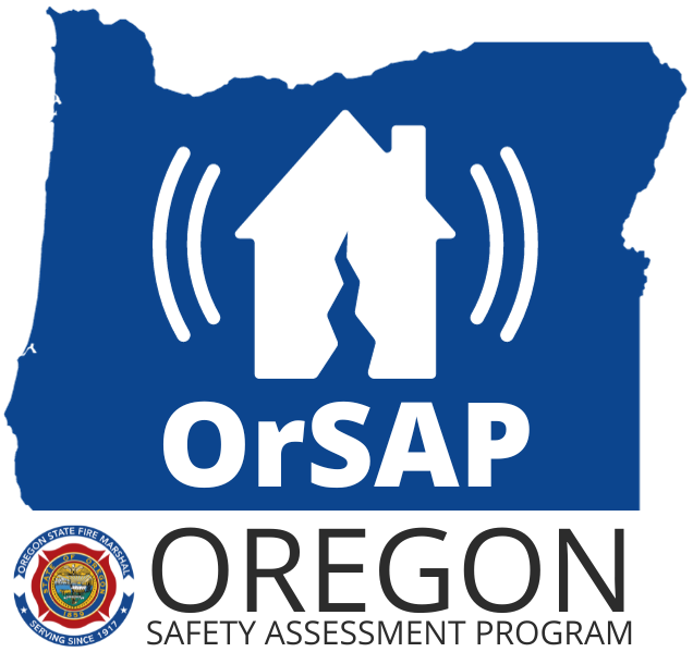 Oregon Safety Assessment Program Logo, featuring an outline of Oregon with the words OrSAP Oregon Safety Assessment Program