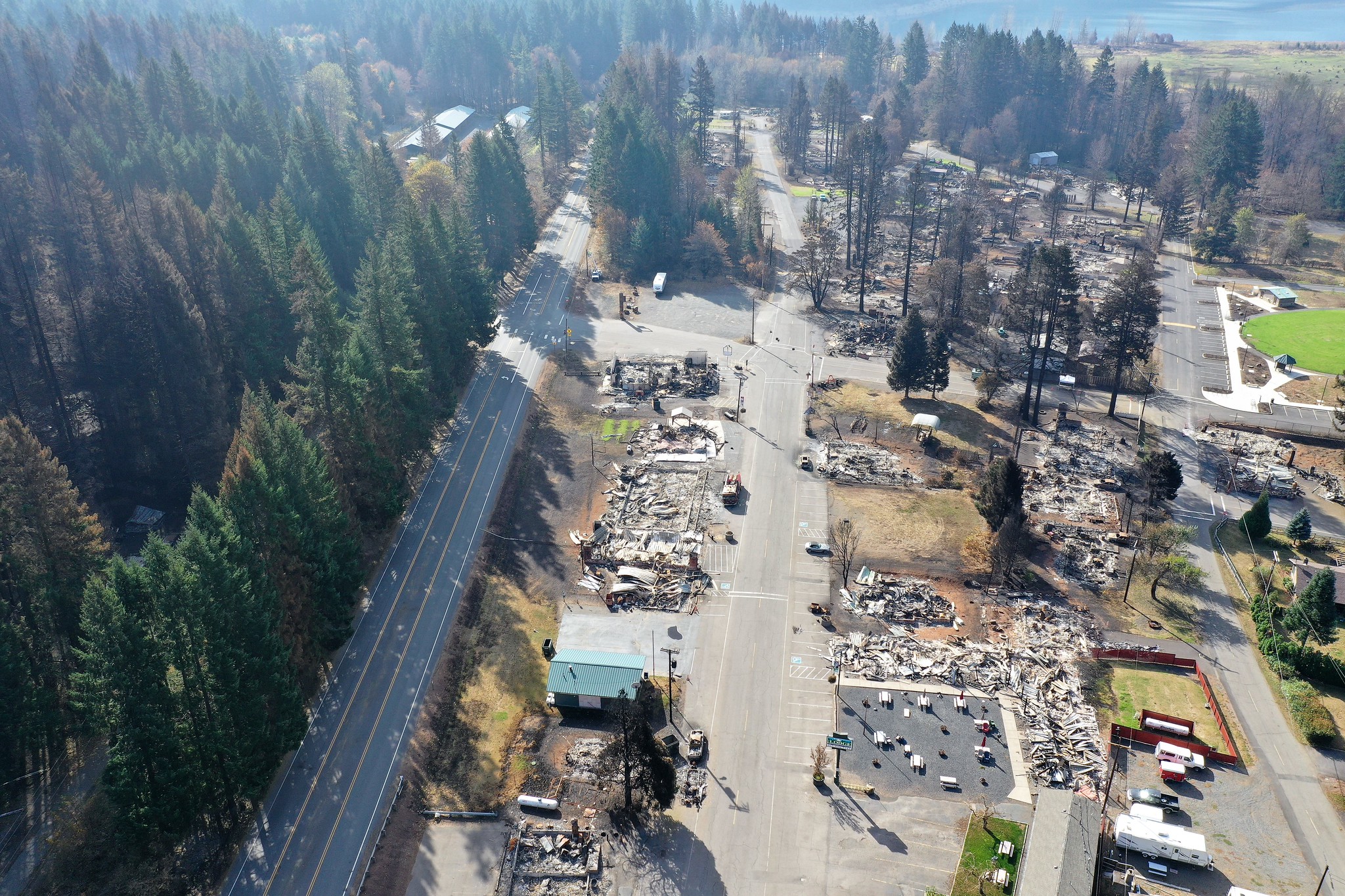 2020 Wildfires ODOT response scene 1
