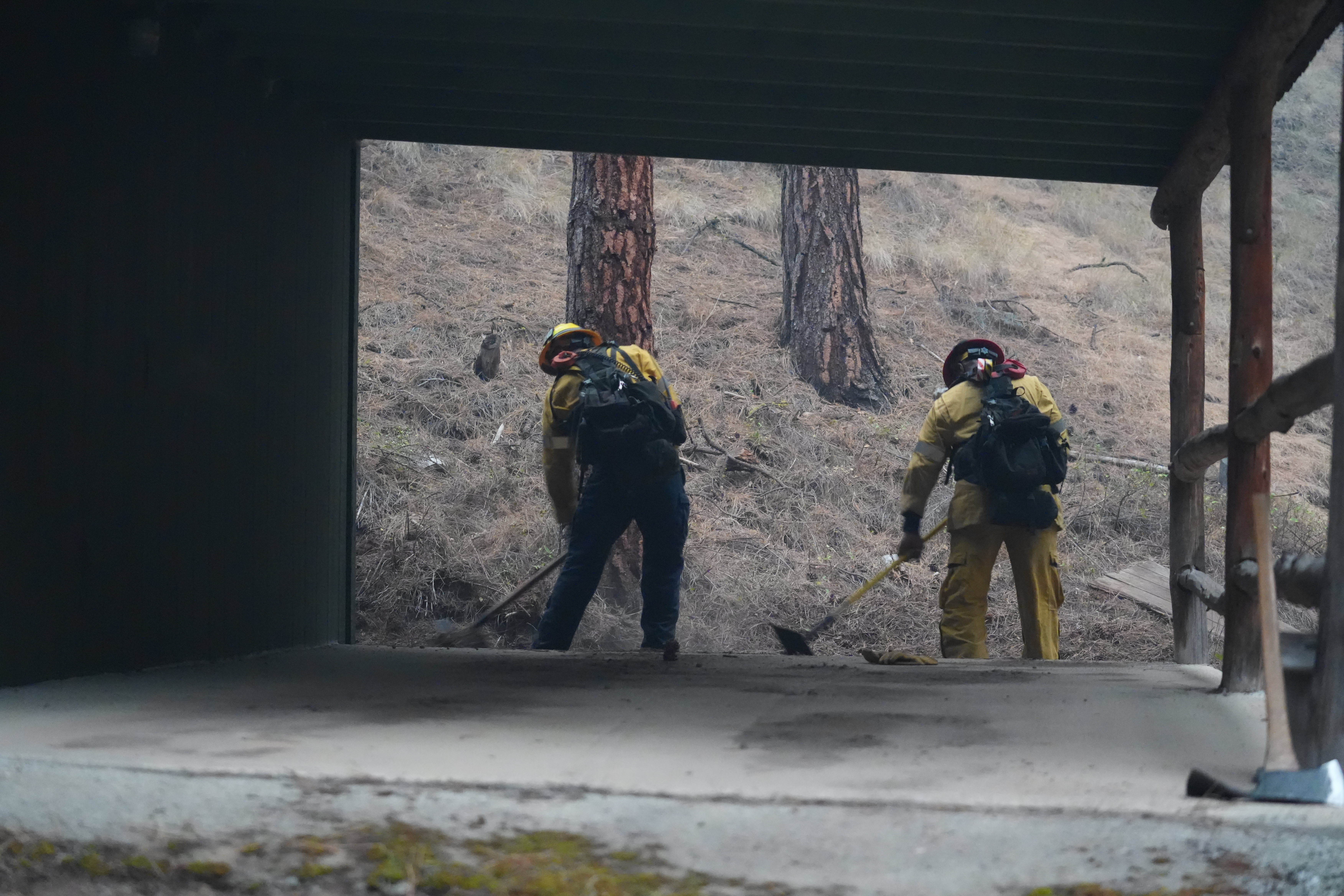 Brewer fire response scene 1