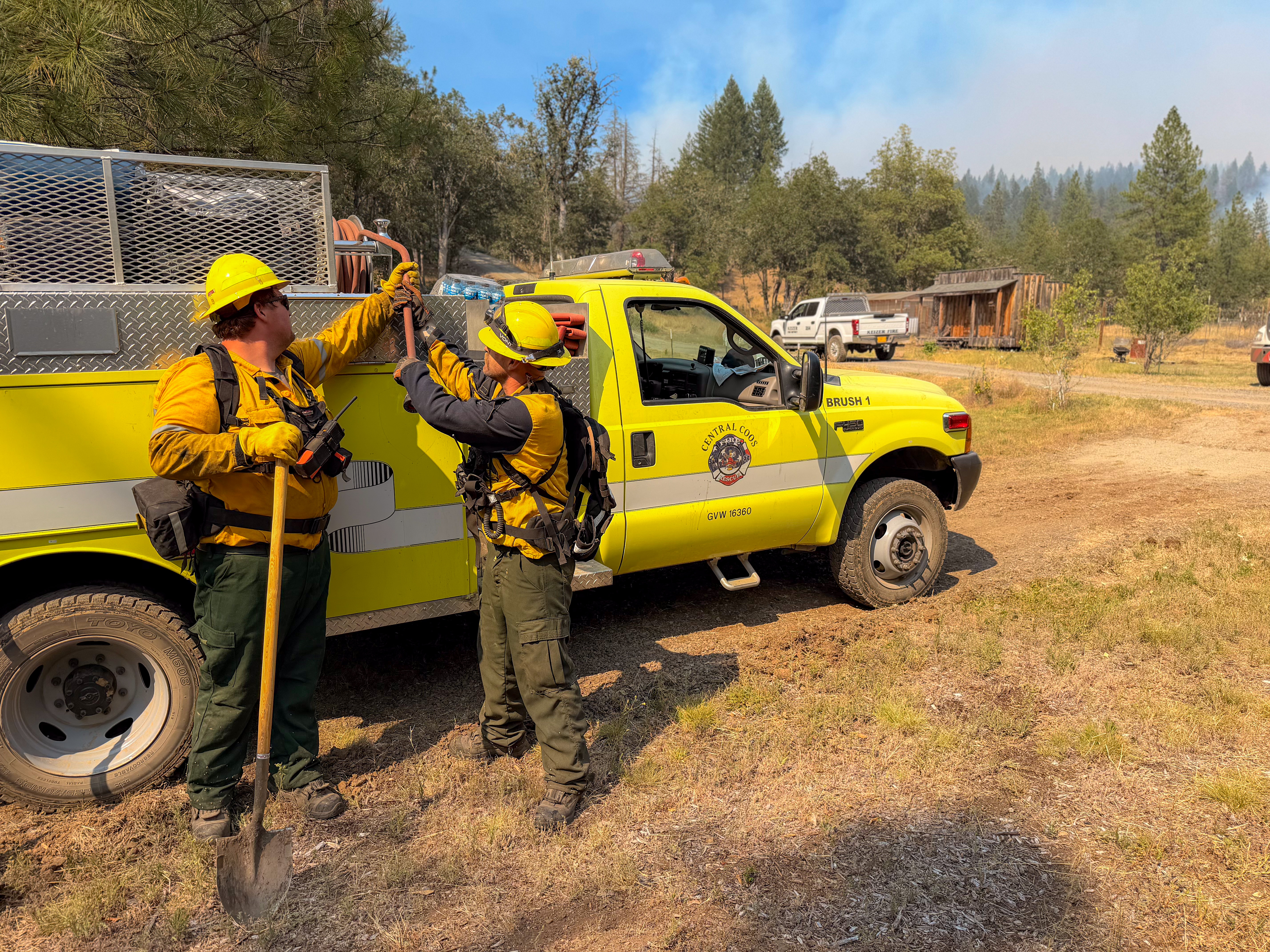 East Evans Creek Fire view 1