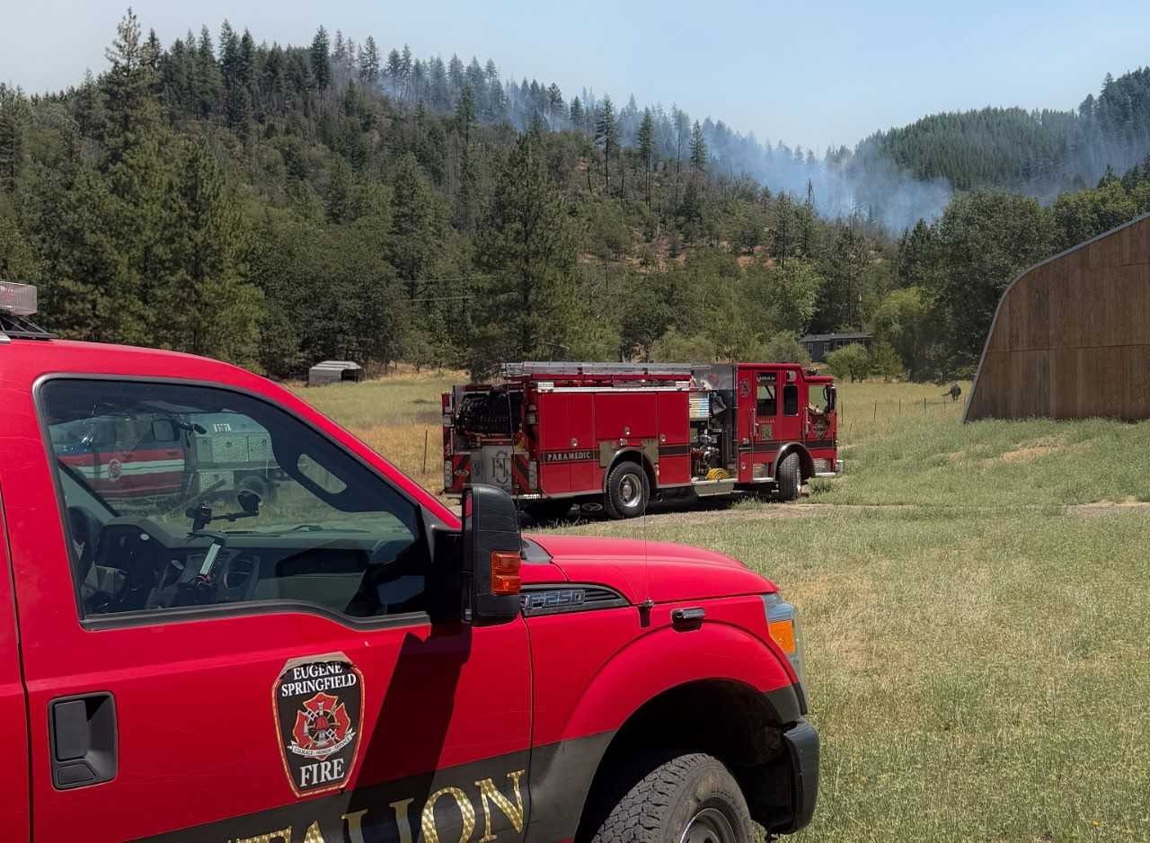 East Evans fire response - Eugene task force crew