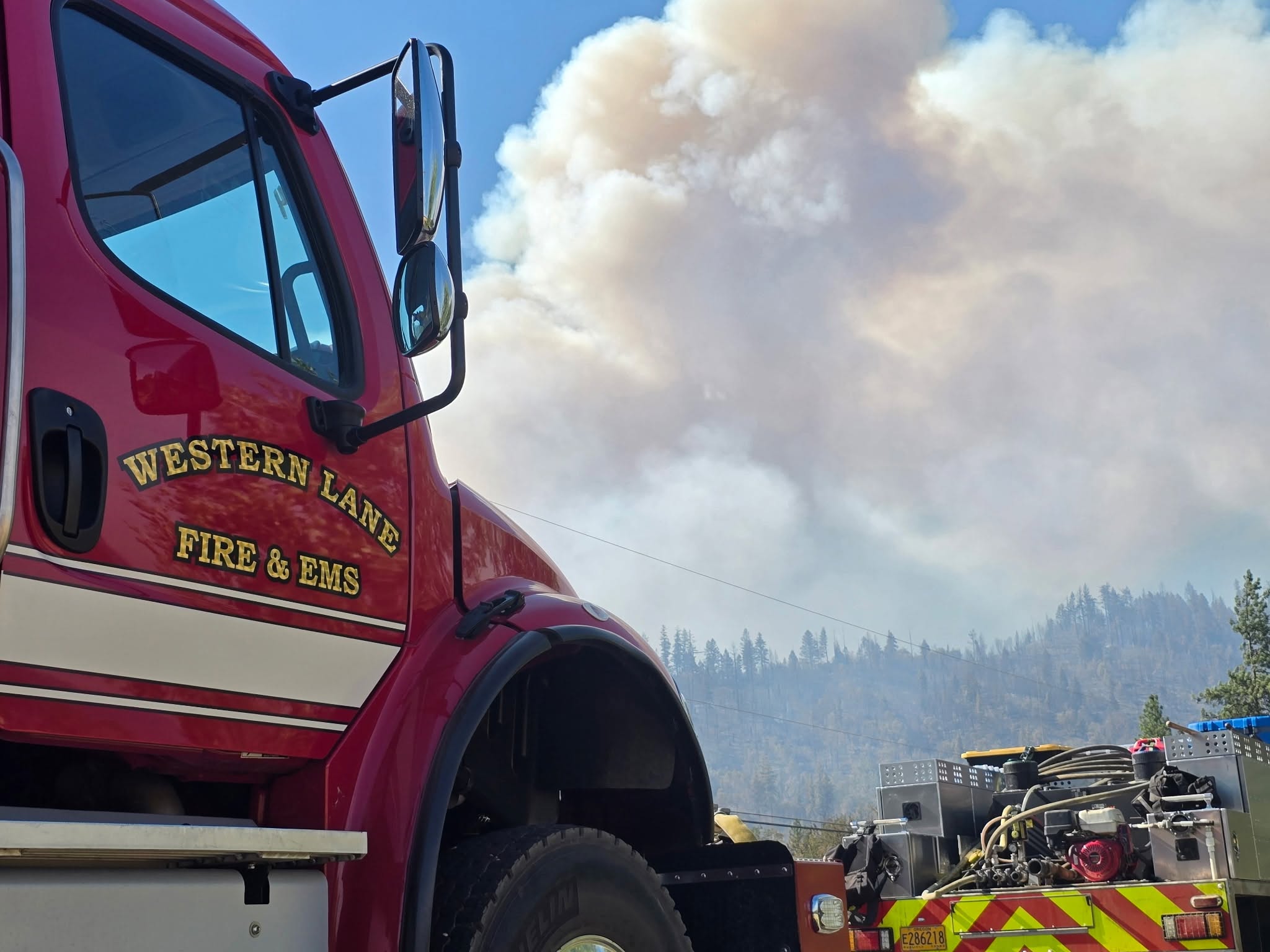 East Evans fire response - Western Lane deployment