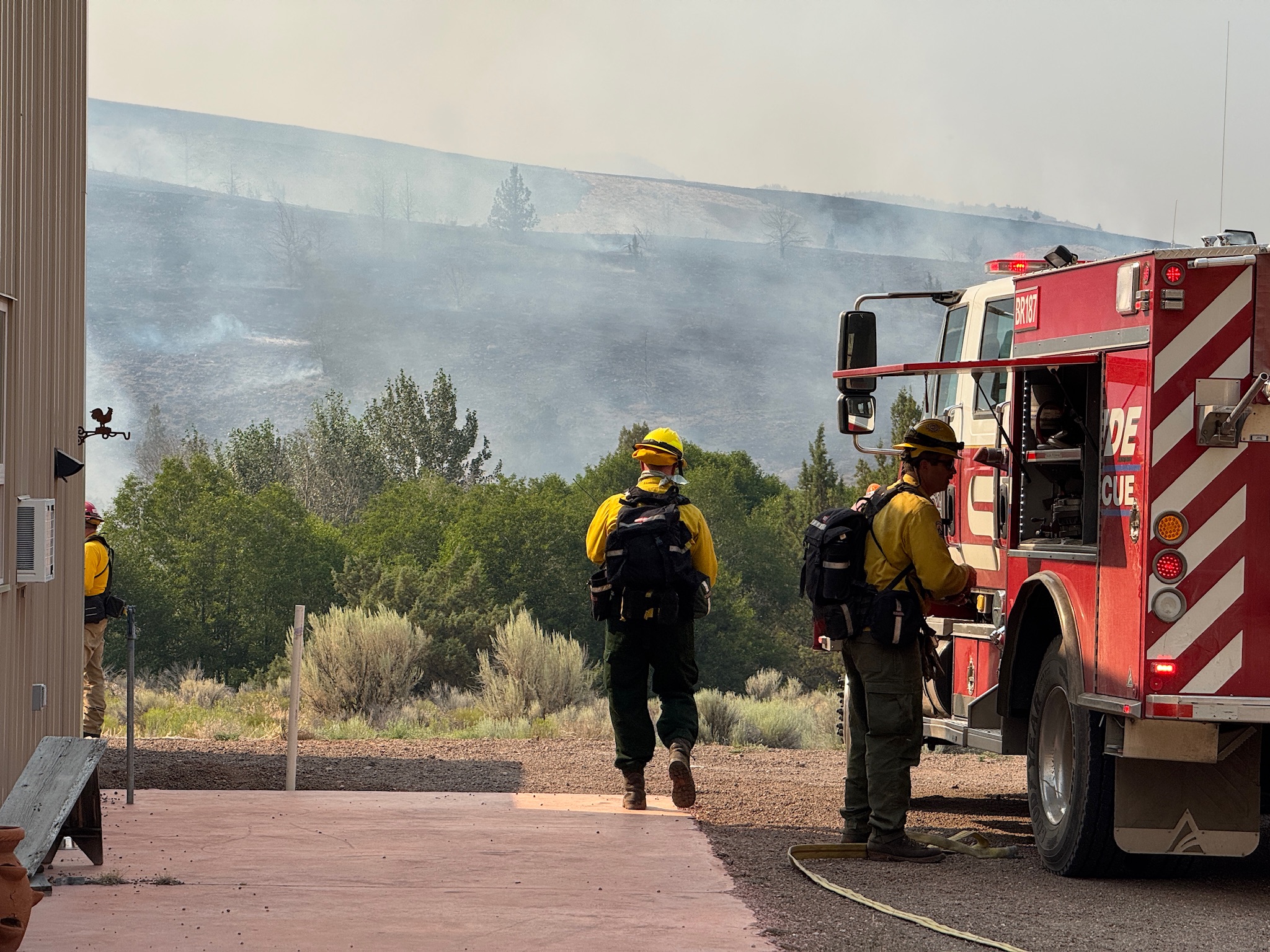 Rowe Complex wildfire operations scene 2