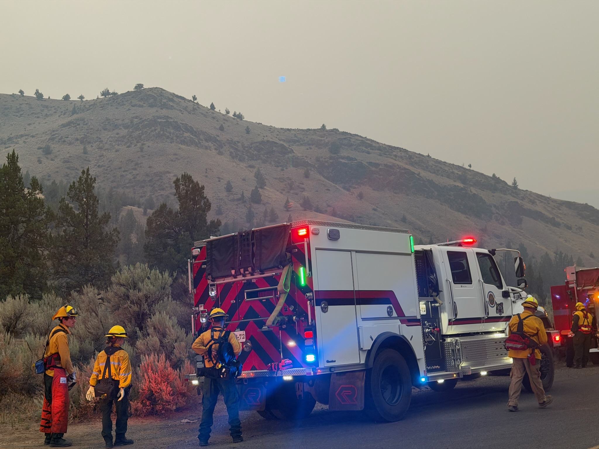 Rowe Complex wildfire scene 8
