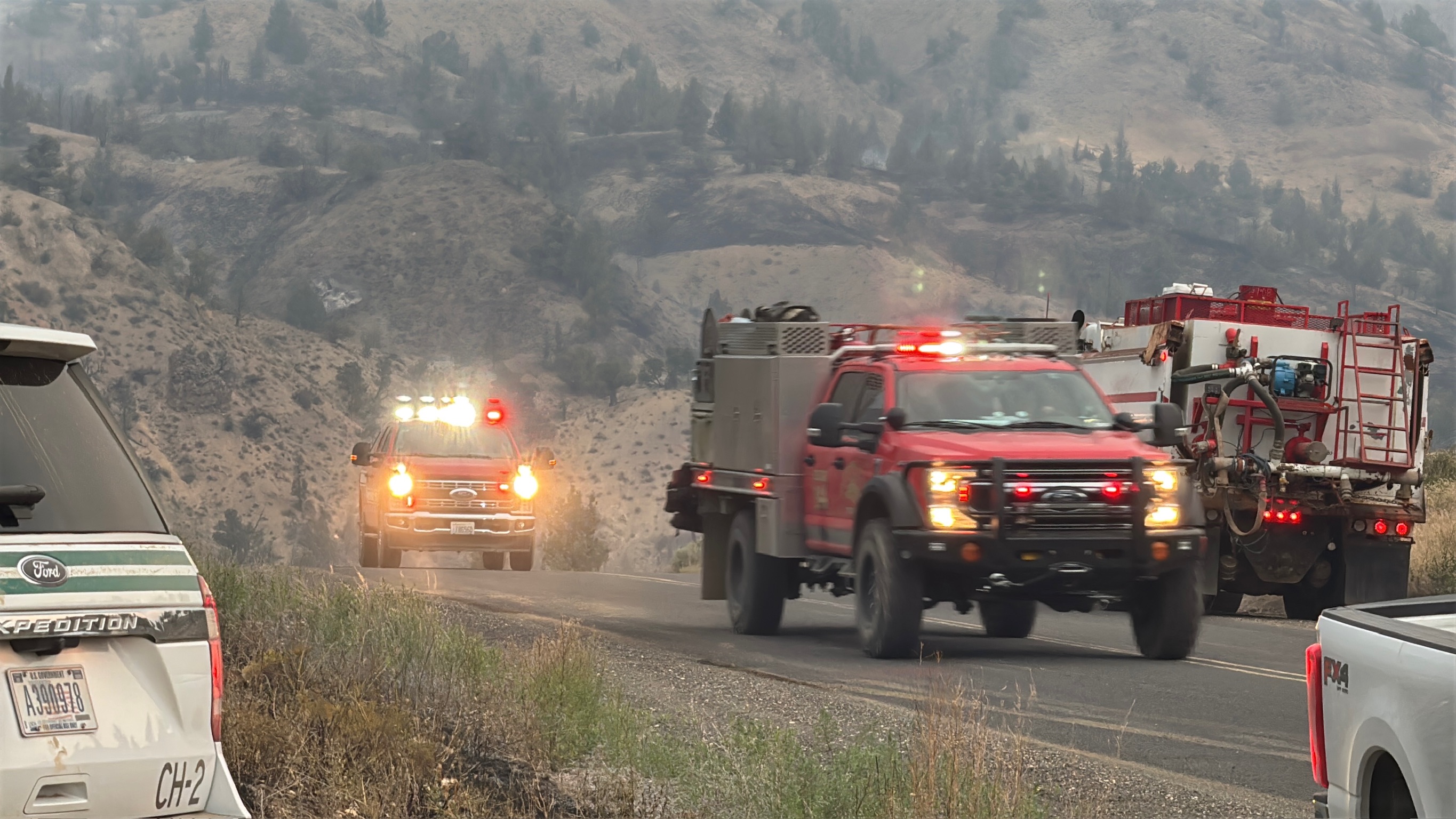 Rowe Complex wildfire response scene 5