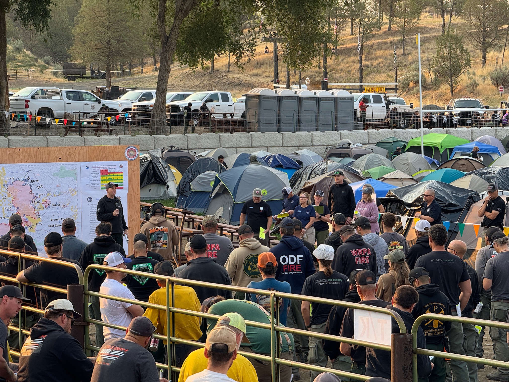 Rowe Creek wildfire operations scene 5