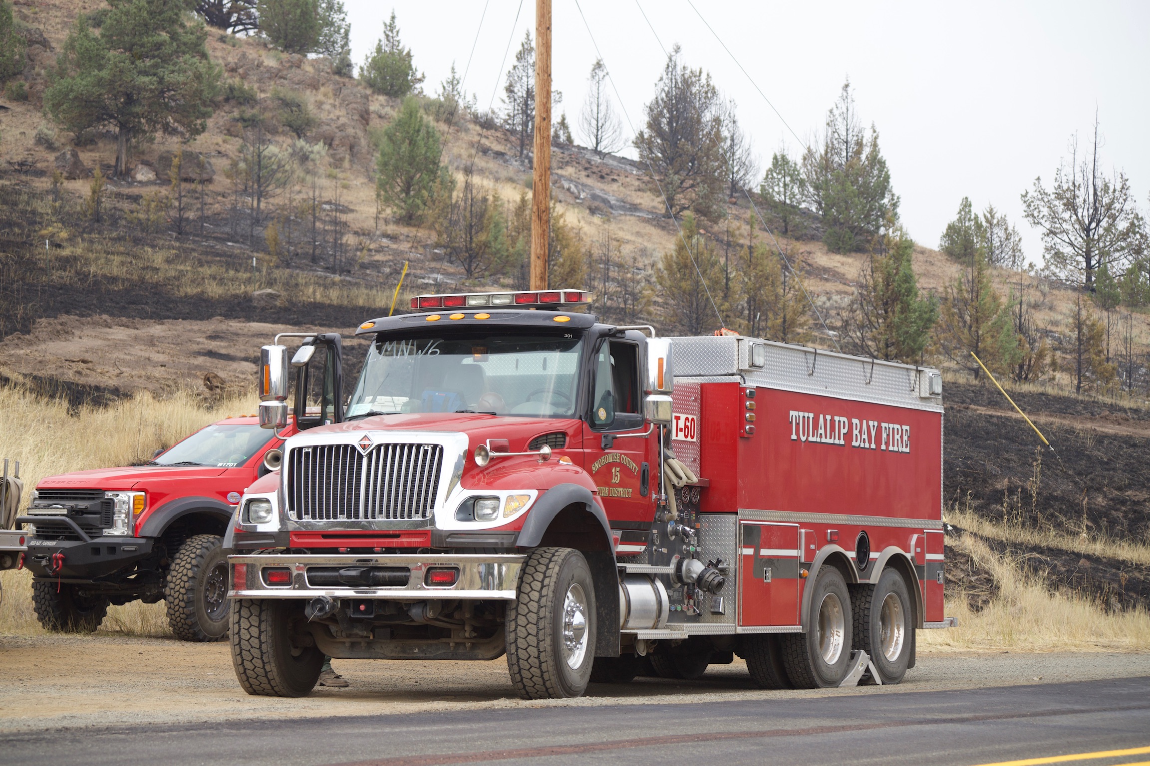 Rowe Creek wildfire operations scene 6