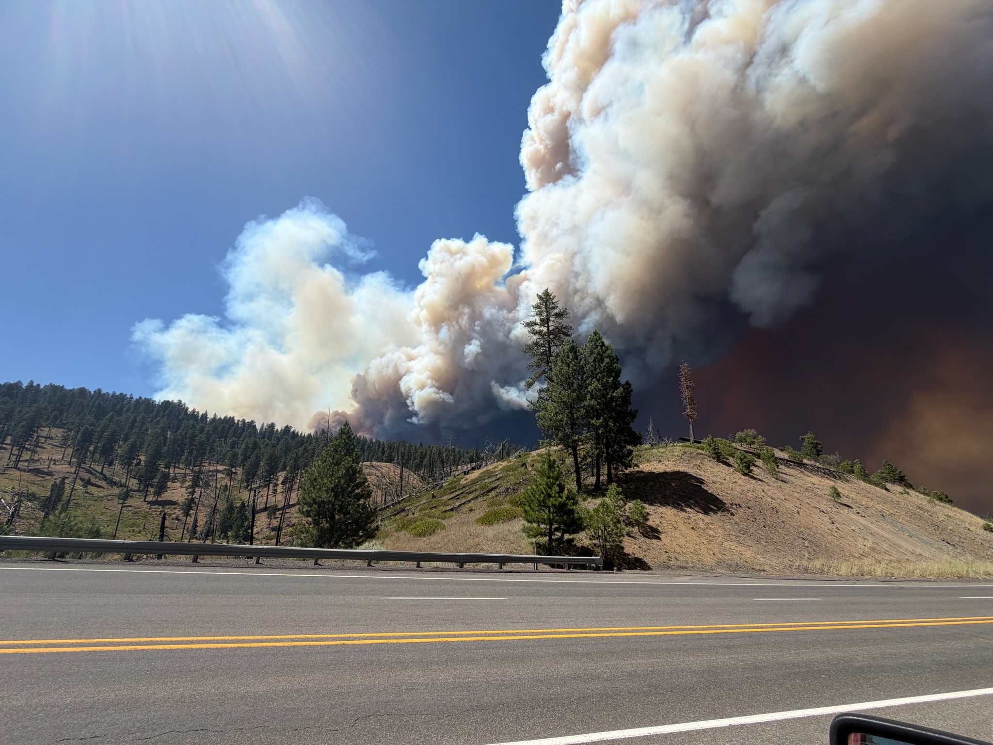 Rowe Creek wildfire operations scene 12