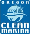 Clean Marina logo and flag flown at certified marinas