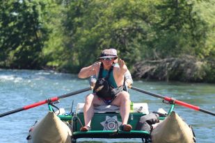Image of students in a boat during training