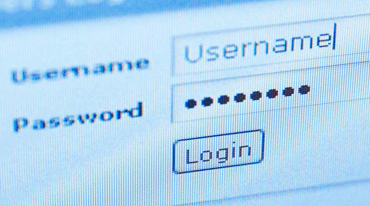 Picture of a log in screen