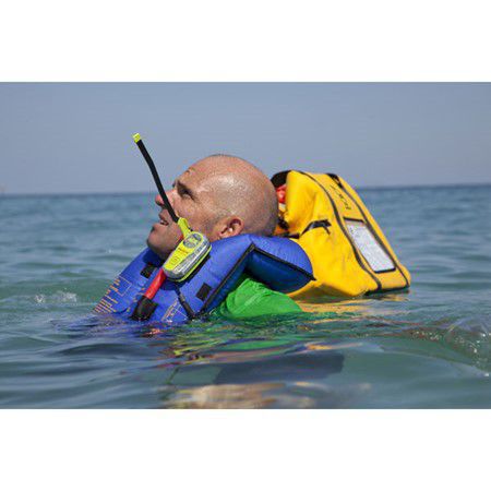 Image of a Personal Locator Beacon attached to a life jacket 