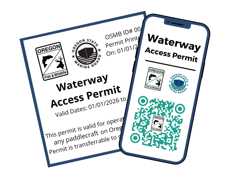 Waterway access permits can be displayed on a mobile device or printed and carried with the paddler on the water.
