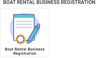 boat Rental Business Registration button