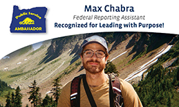 Max hiking in the mountains