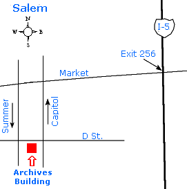 Map to Salem
