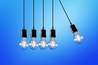 Light bulb pendulum