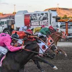 Horses racing in Prineville