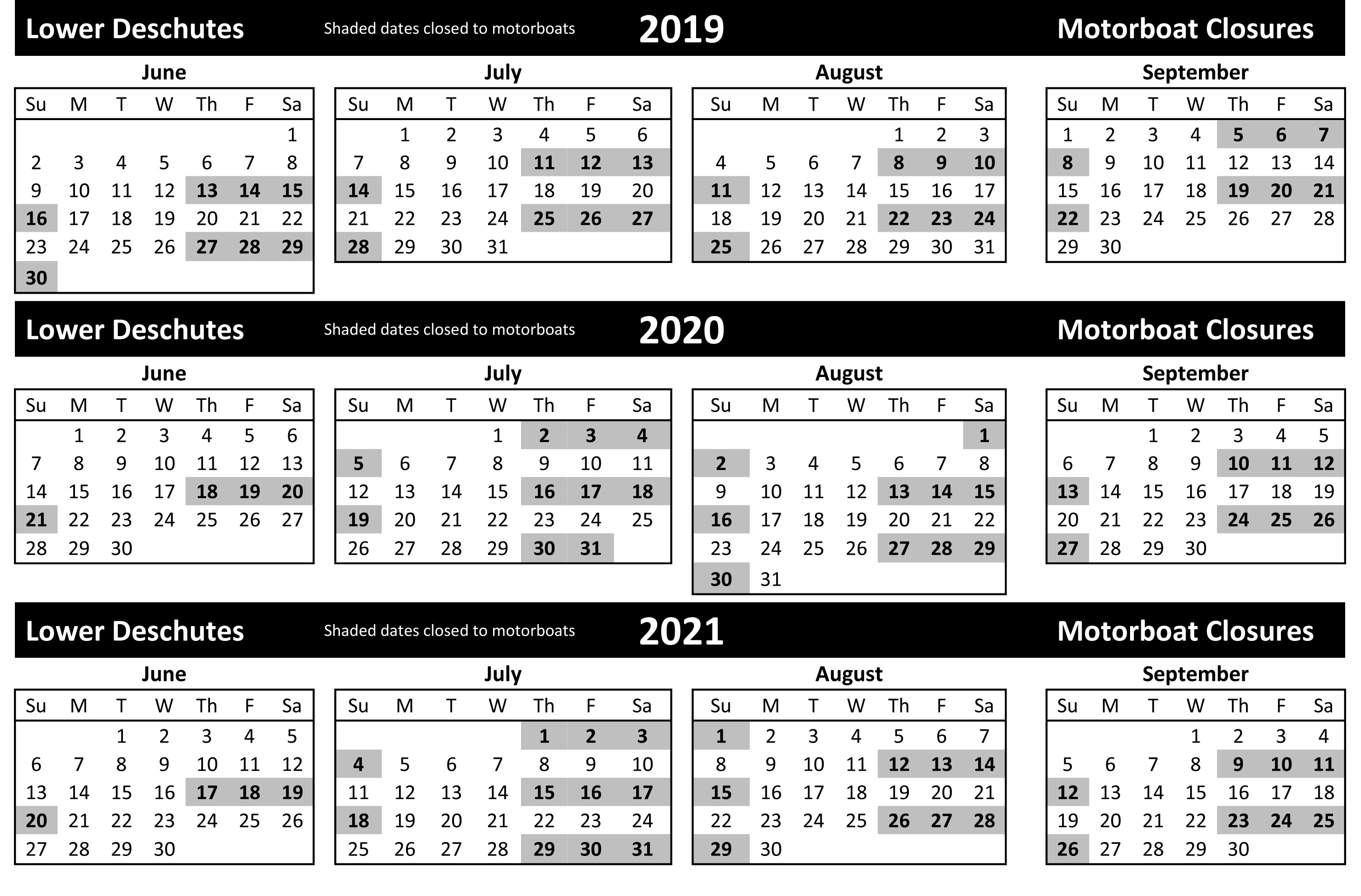 lower deschutes motorboat schedule 2023