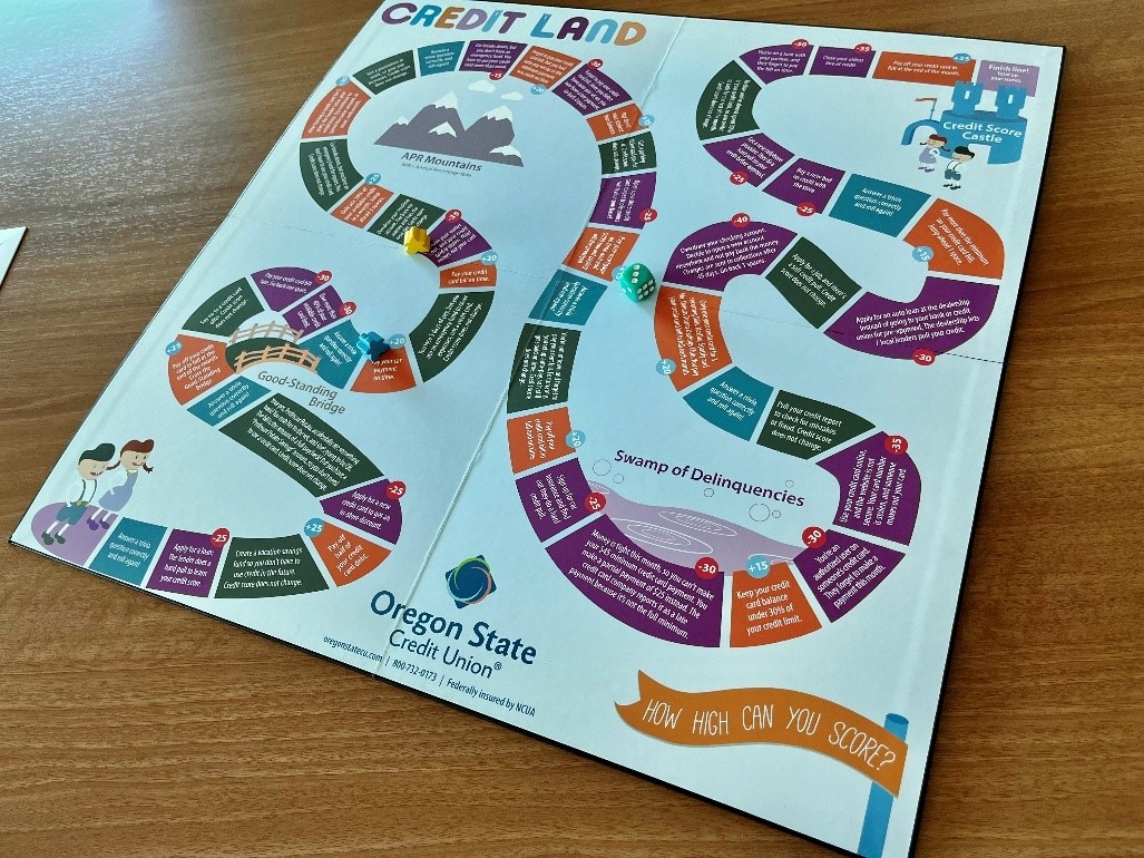 Picture of credit land board game