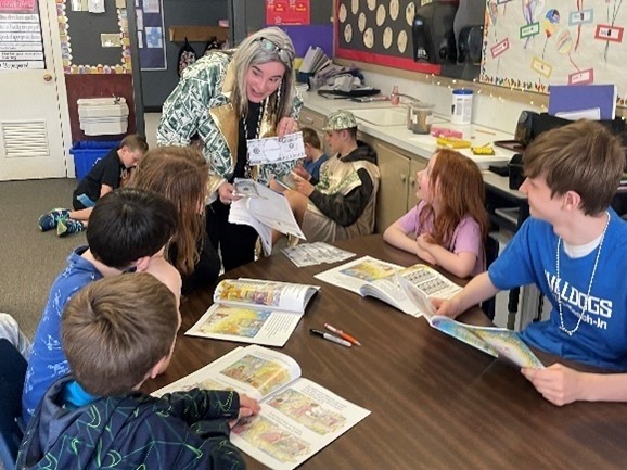 Picture of Joey Running in class