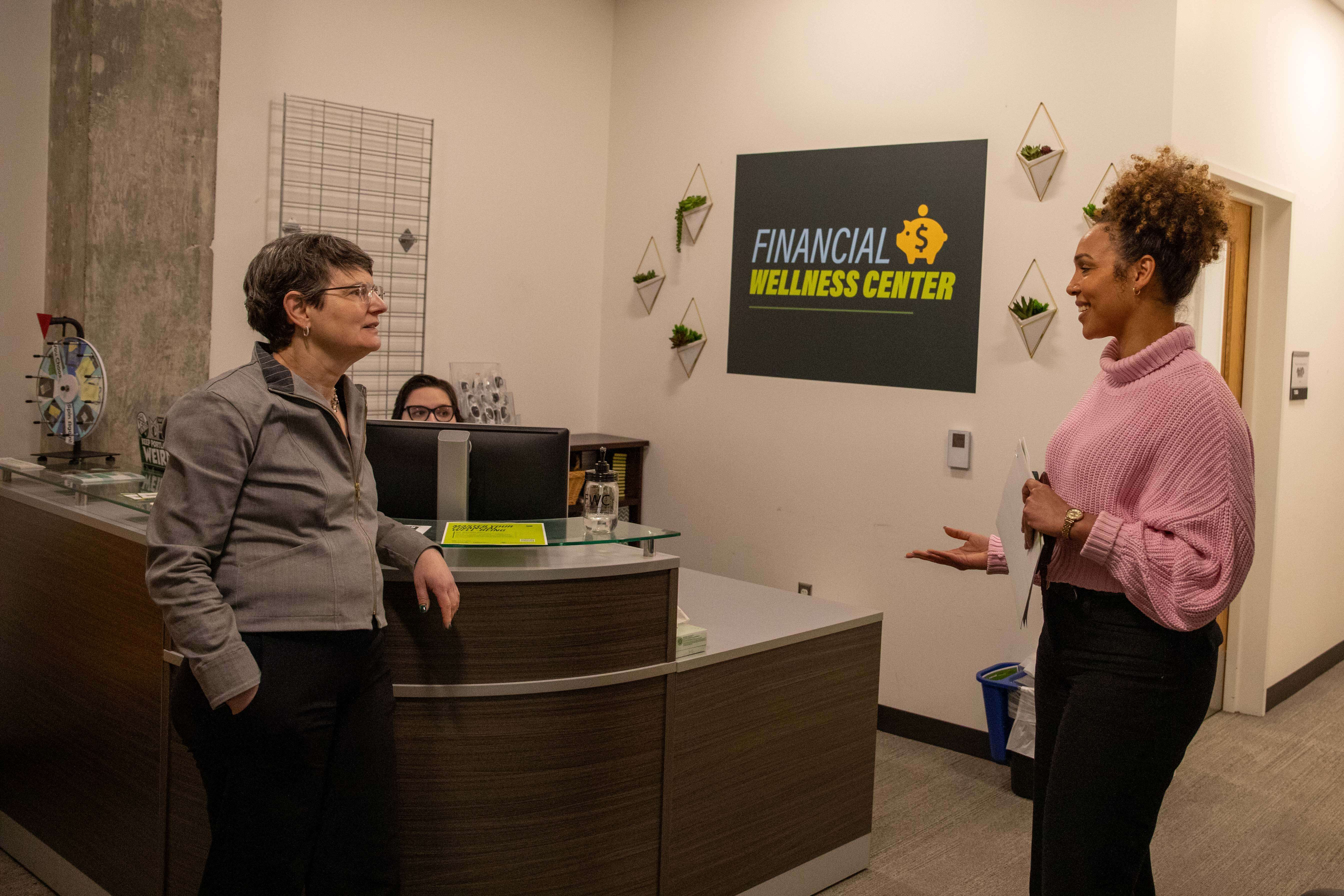 Treasurer Steiner at the Financial Wellness Center