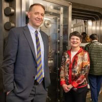 Picture Of Former Treasurer Read and current Treasurer Steiner