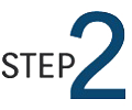 Graphic of the word "step" and the number 2